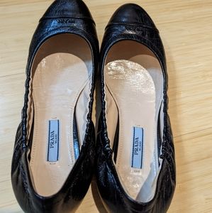 prada scrunch flats